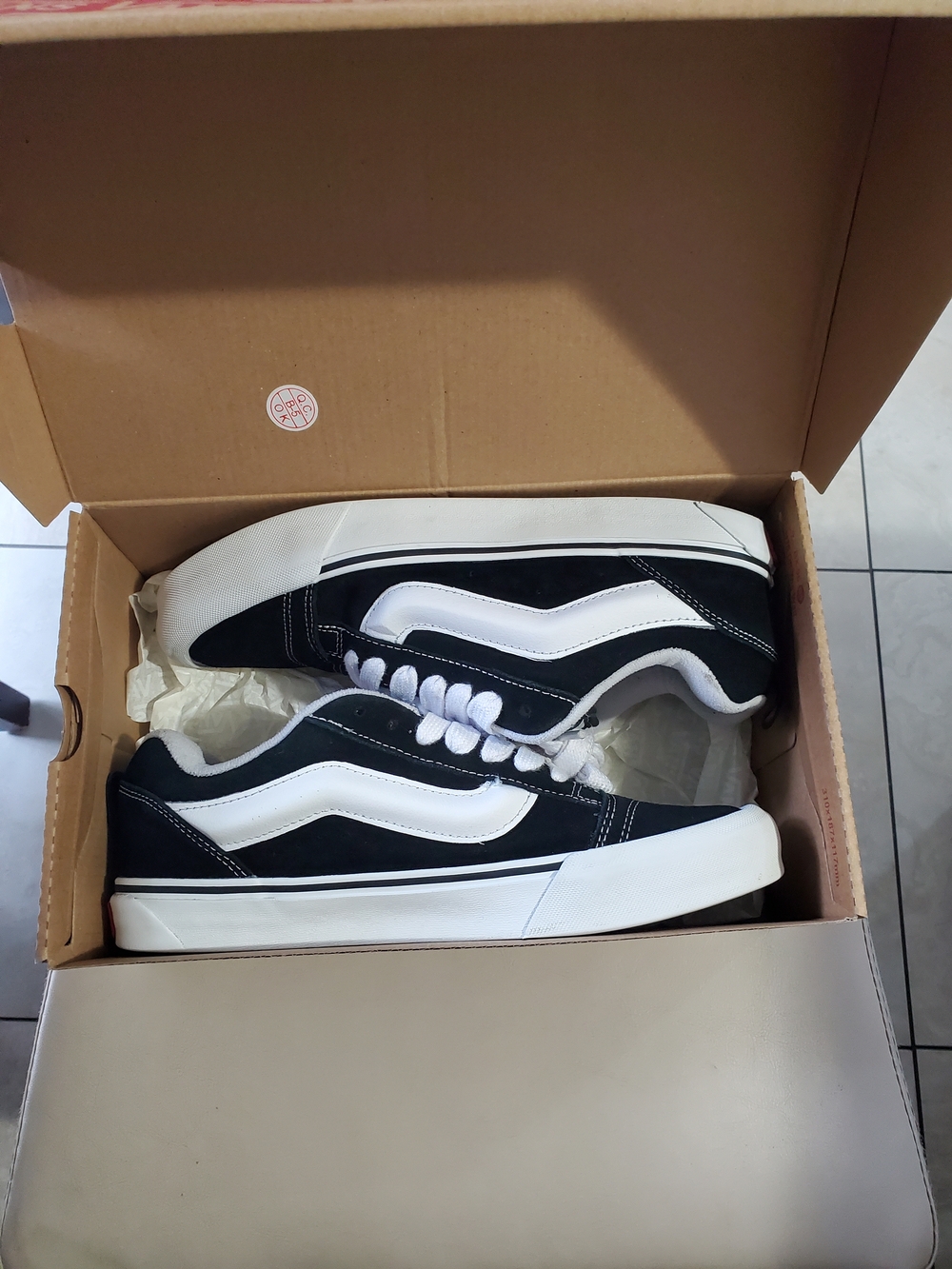 Vans Black & White Old Skool Low-Top Sneakers